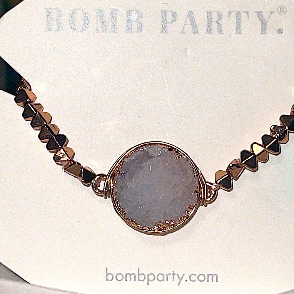Druzy crystal bracelet